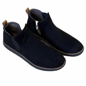 Dr. Scholl's  “See Me” minimalist black suede look comfort slip on size 10M